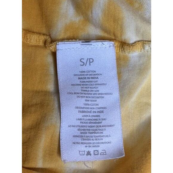 Womens Pittsburgh Steelers WEAR by Erin Andrews Yellow White Tie-Dye T-Shirt S - Picture 9 of 10